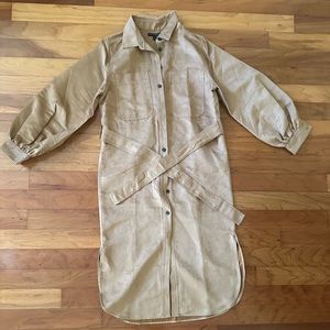 Suede Banana Republic Trench Dress 🧥🤎